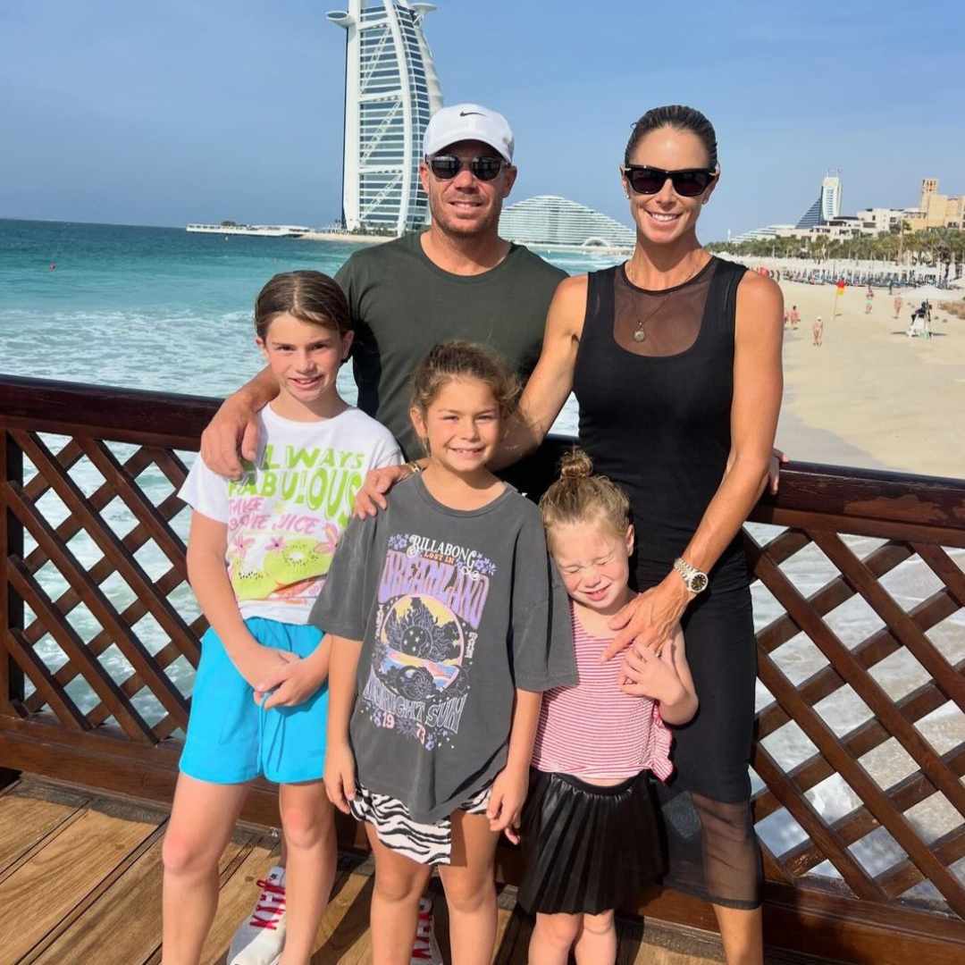 Shaun Warner with his family